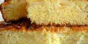 Receta de Bizcocho al yogurt con manzana