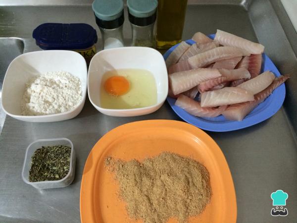 Receta de Palitos de pescado a las finas hierbas - Paso 1