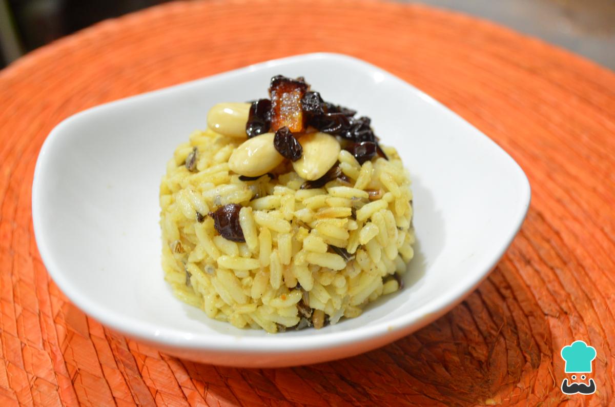 Receta de Arroz salvaje con frutos secos