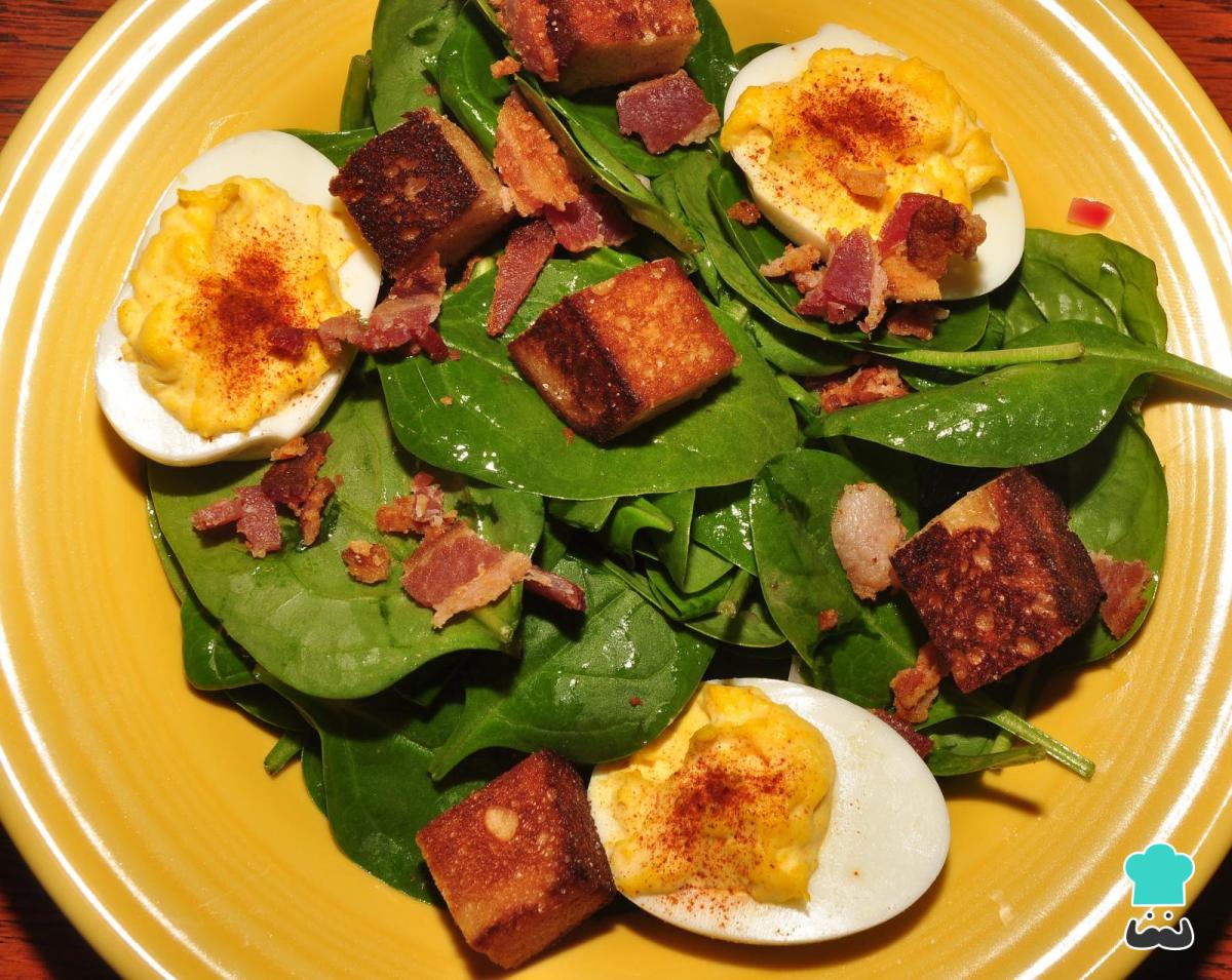 Receta de Ensalada de espinacas crudas