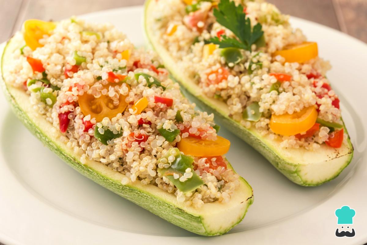 Receta de Calabacín relleno de quinoa