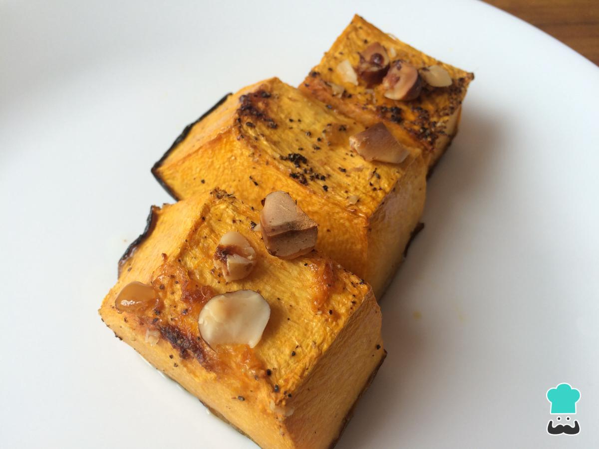 Receta de Calabaza asada con miel y nueces