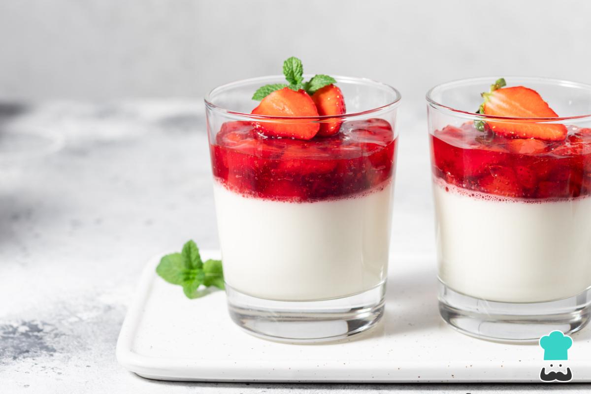 Receta de Panna cotta de coco