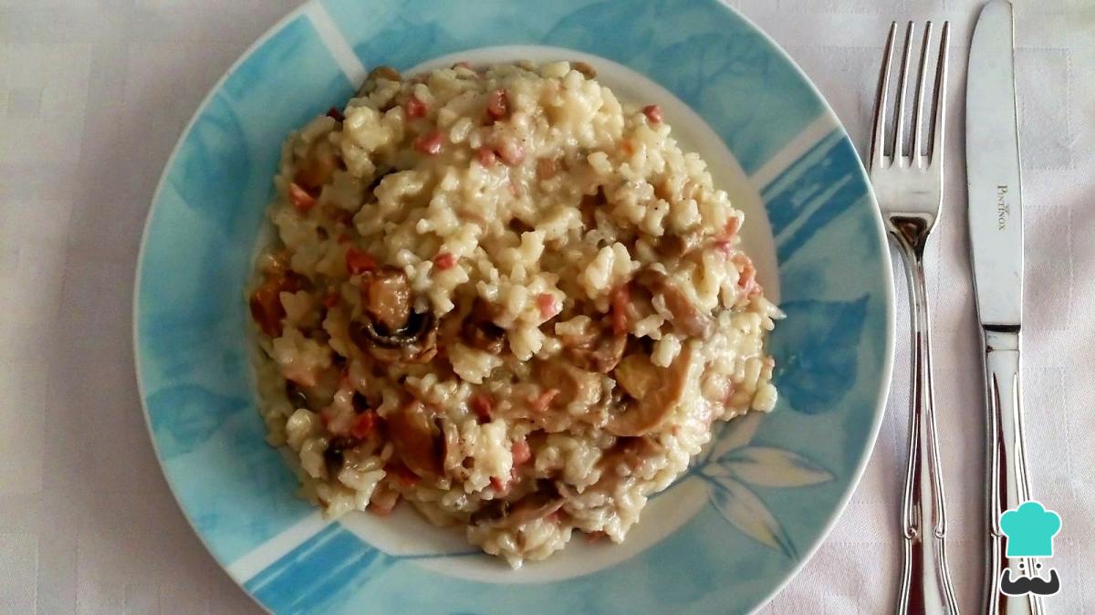 Receta de Risotto de setas y jamón serrano