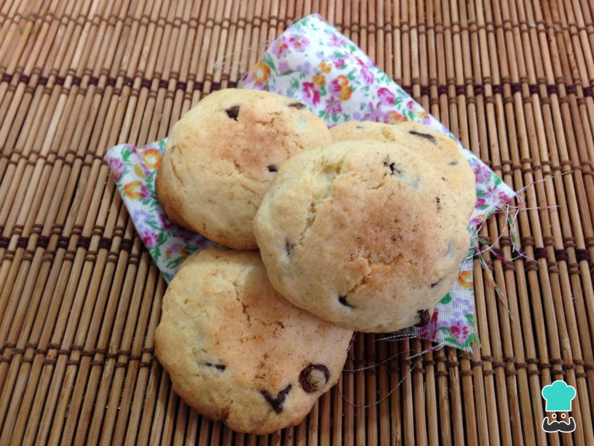 Receta de Galletas caseras con chips de chocolate