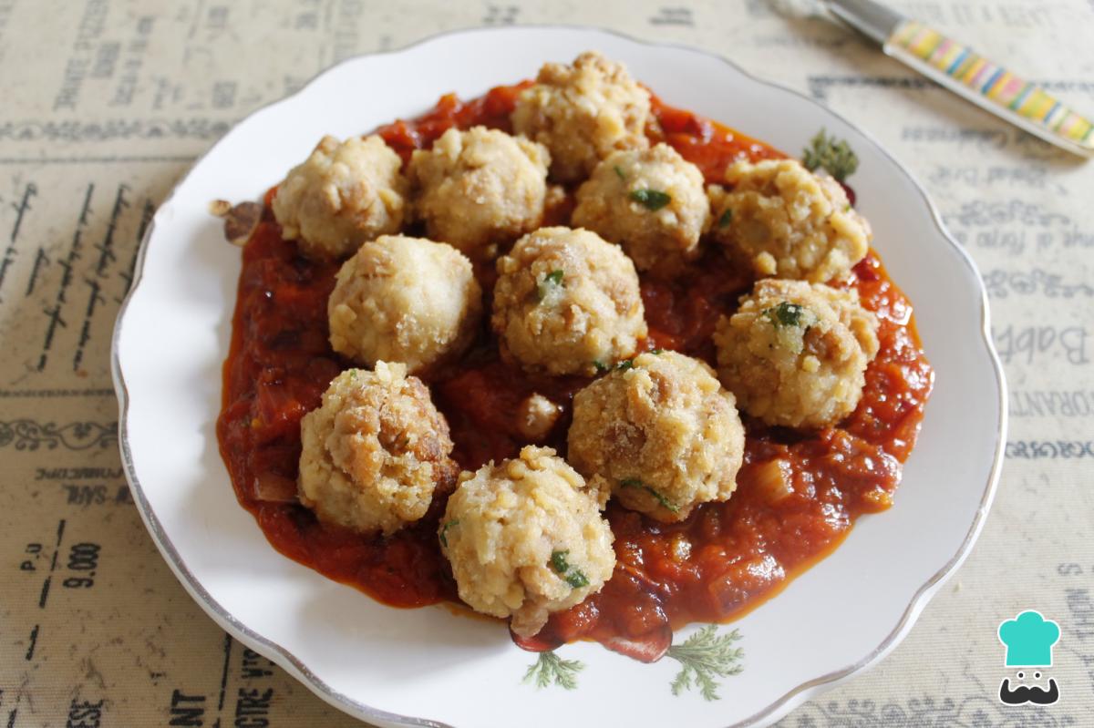 Receta de Albóndigas de soja texturizada