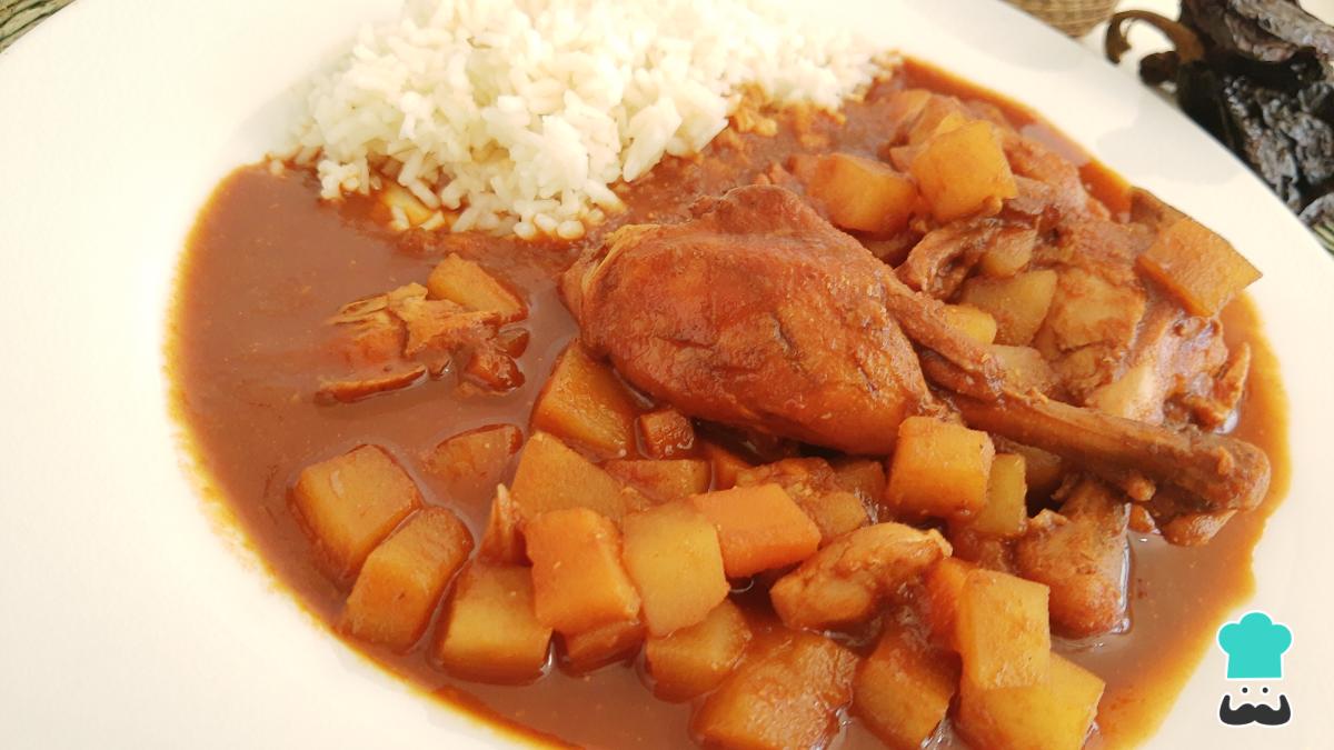 Receta de Pollo en chile ancho