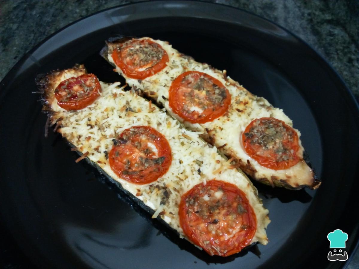Receta de Calabacines rellenos gratinados