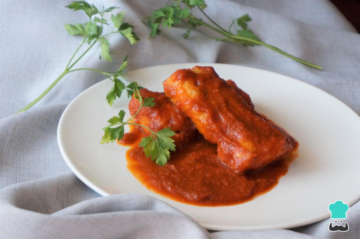 Receta de Merluza a la vizcaína