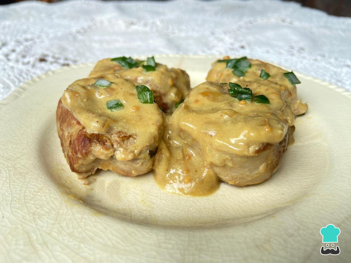 Receta de Lomo de cerdo a la mostaza