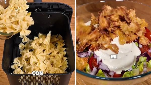 Alberto Ugarte, nutricionista: “La cena más rápida y saludable no es la ensalada de toda la vida sino esta receta con pasta crujiente, verduras y parmesano” - El truco que cambia por completo una ensalada de pasta convencional