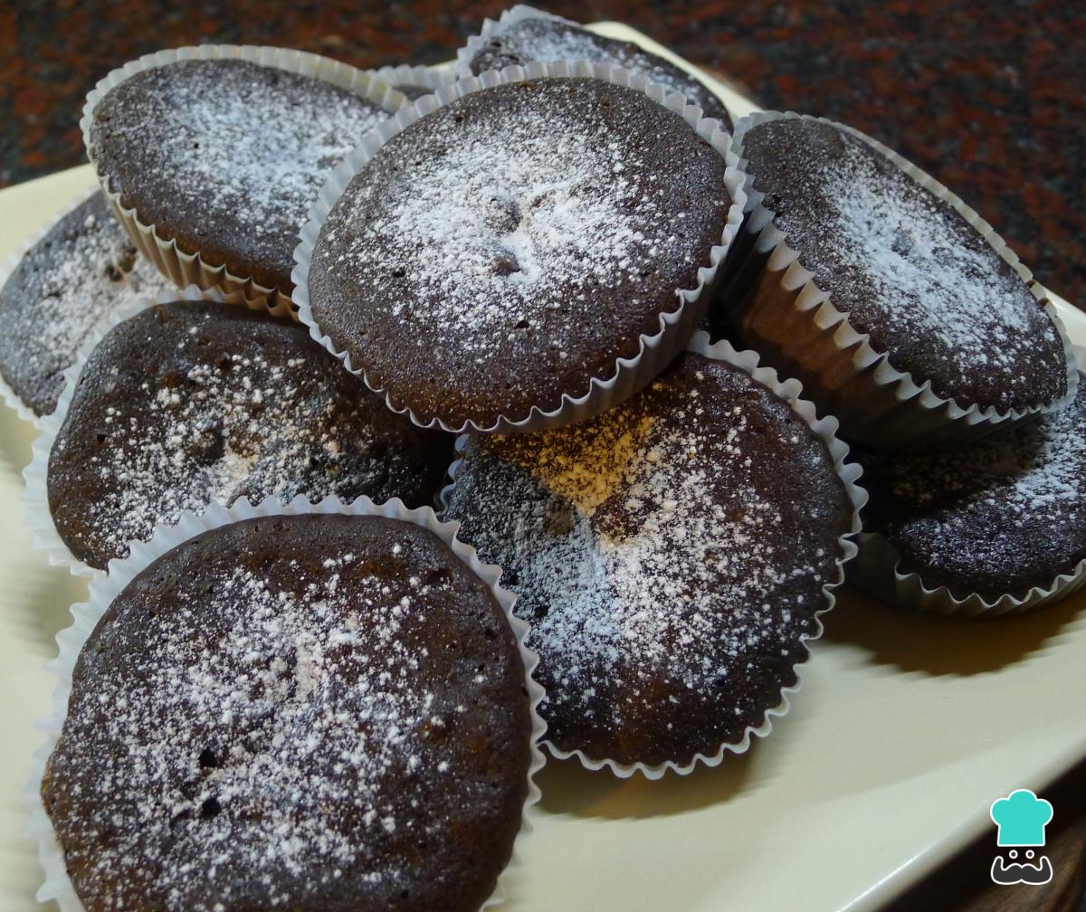 Receta de Cupcakes de Chocolate y Dulce de Leche