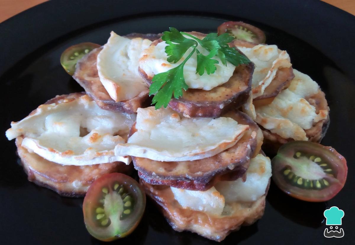 Receta de Berenjenas fritas con queso