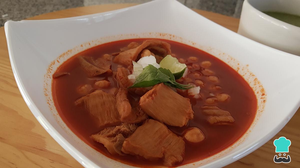 Receta de Pancita de res con garbanzos