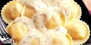 Ravioles a la crema..