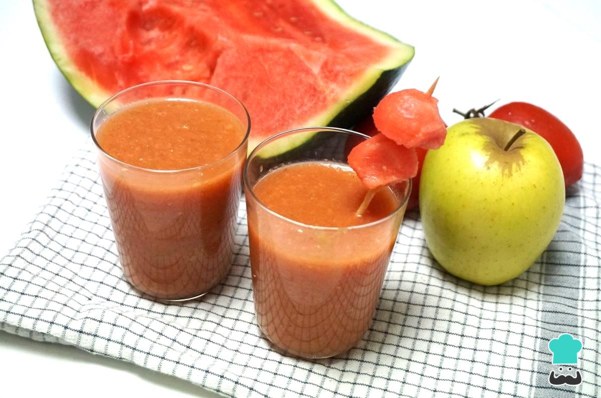 Receta de Gazpacho de sandía y manzana