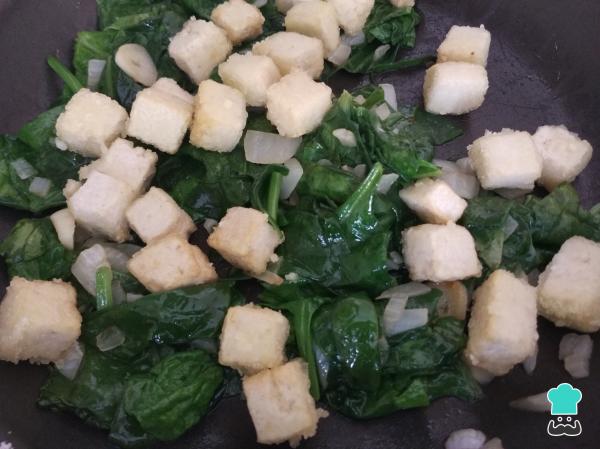 Receta de Tofu con espinacas - Paso 6