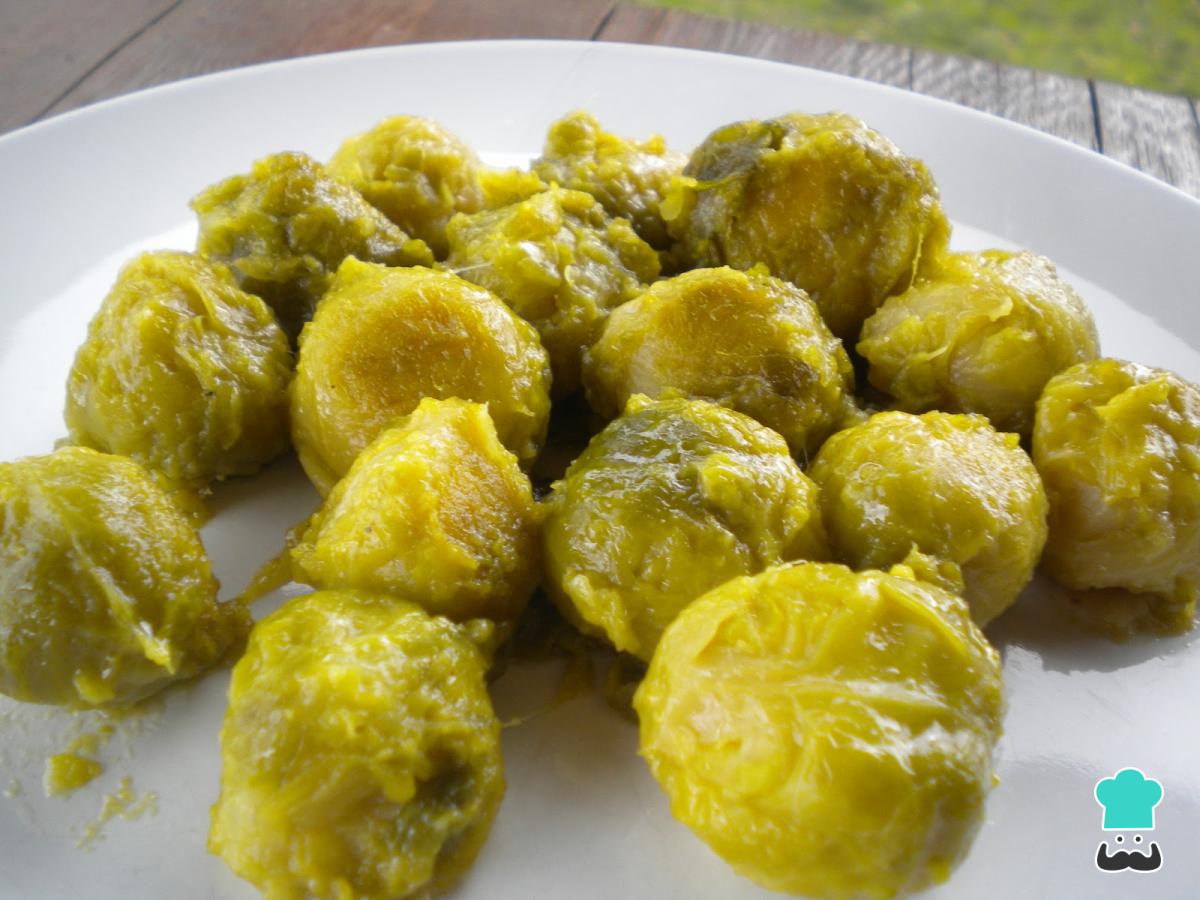 Receta de Coles de Bruselas a la mostaza