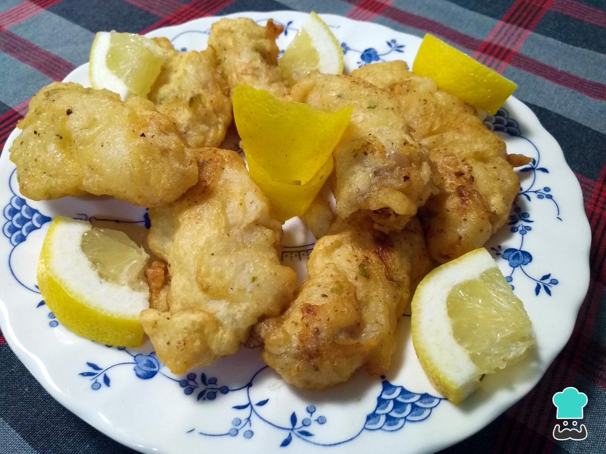 Receta de Cocochas de bacalao rebozadas