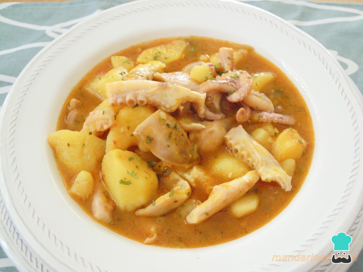 Receta de Marmitako de pulpo paso a paso