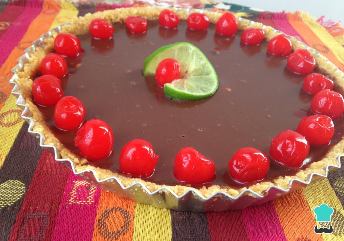 Receta de Tarta de chocolate en base de galletas