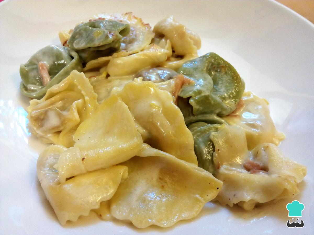 Receta de Pasta con salsa Caruso