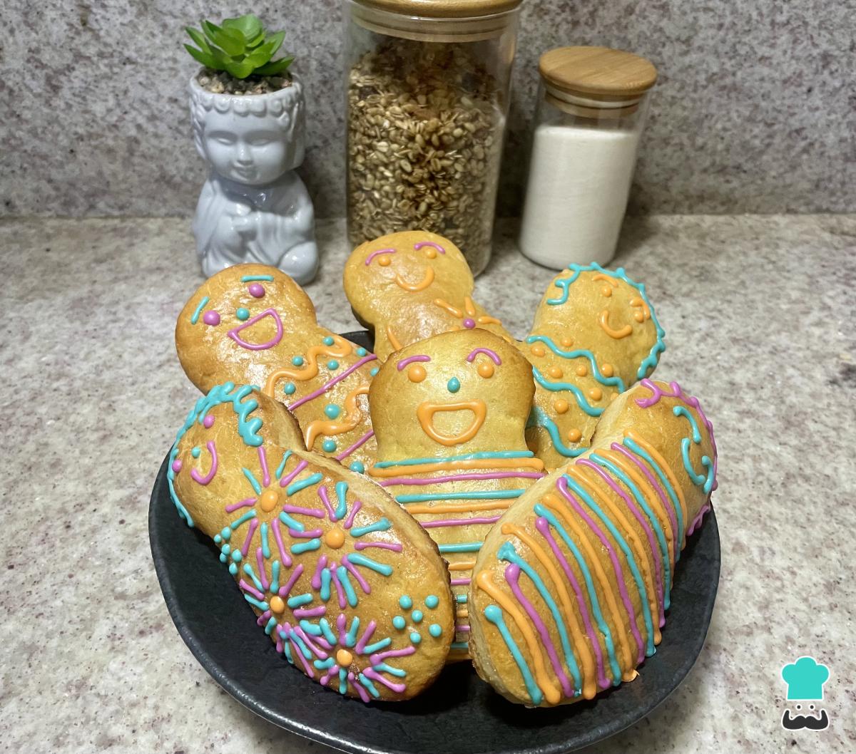 Receta de Guaguas de pan