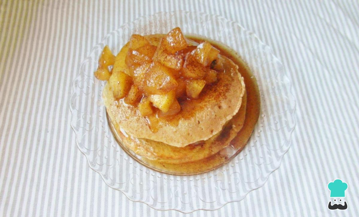 Receta de Panqueques de canela y manzana