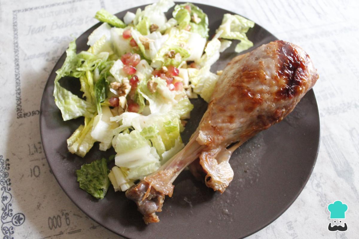 Receta de Muslos de pavo al horno con cerveza