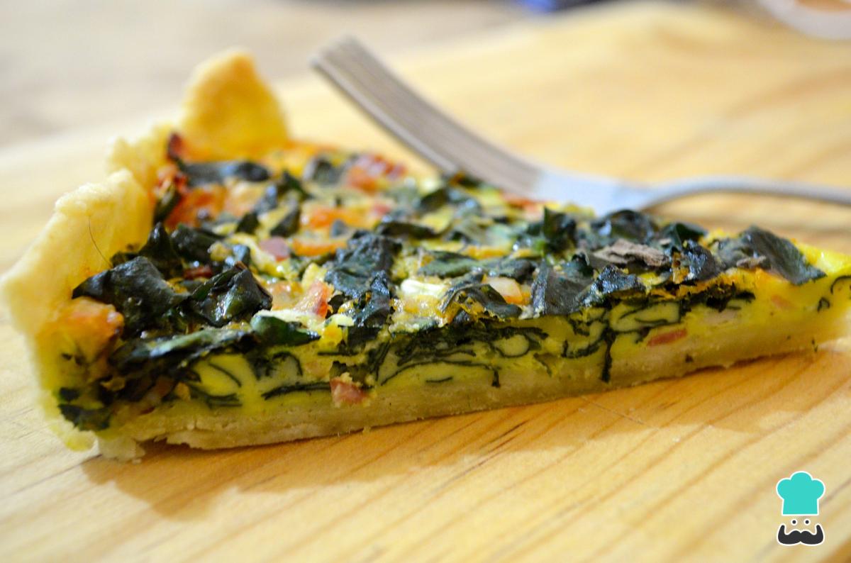 Receta de Quiche de bacon y espinacas