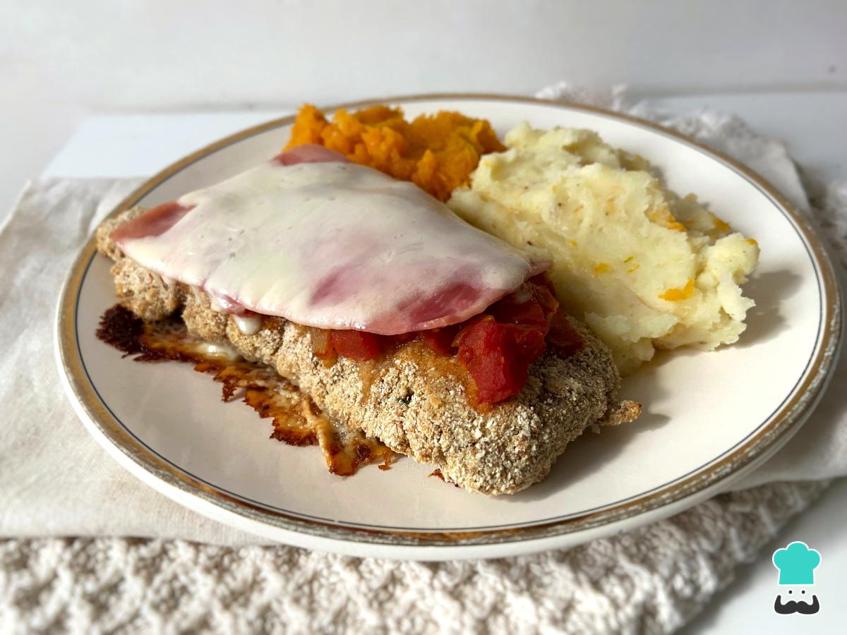 Receta de Milanesa napolitana con puré