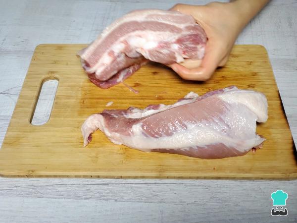 Receta de Pechito de cerdo al horno - Paso 1