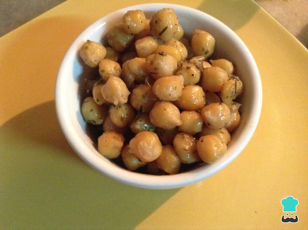 Receta de Garbanzos salteados