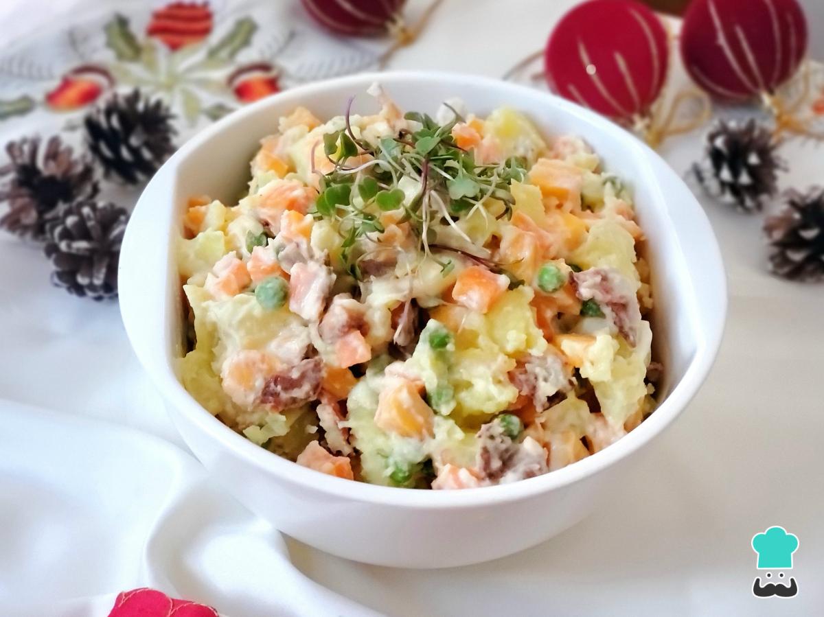 Receta de Ensalada de papa navideña