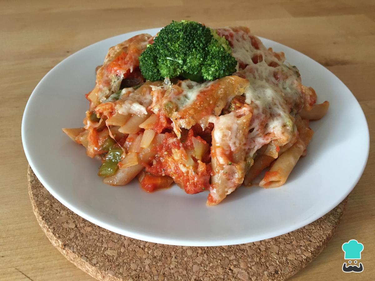 Receta de Macarrones vegetarianos gratinados