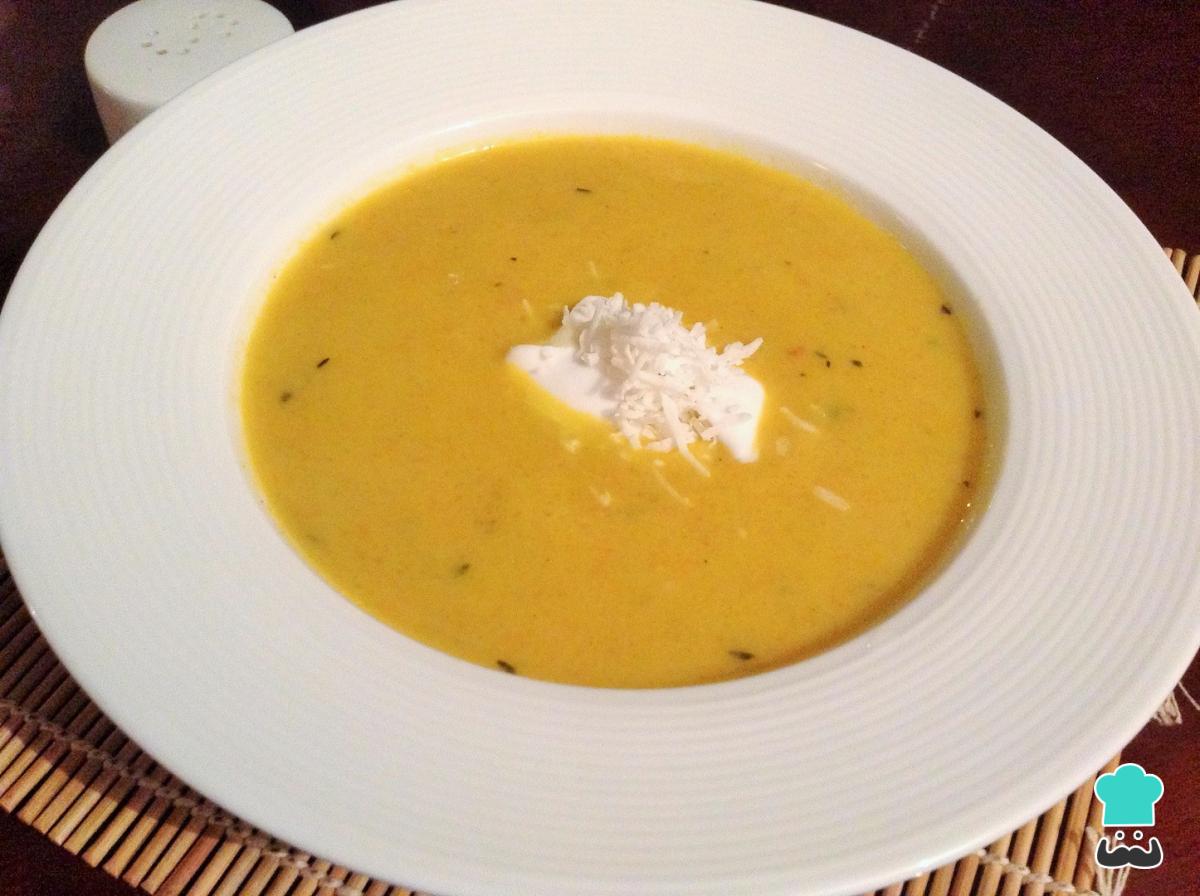Receta de Crema de calabaza vegana
