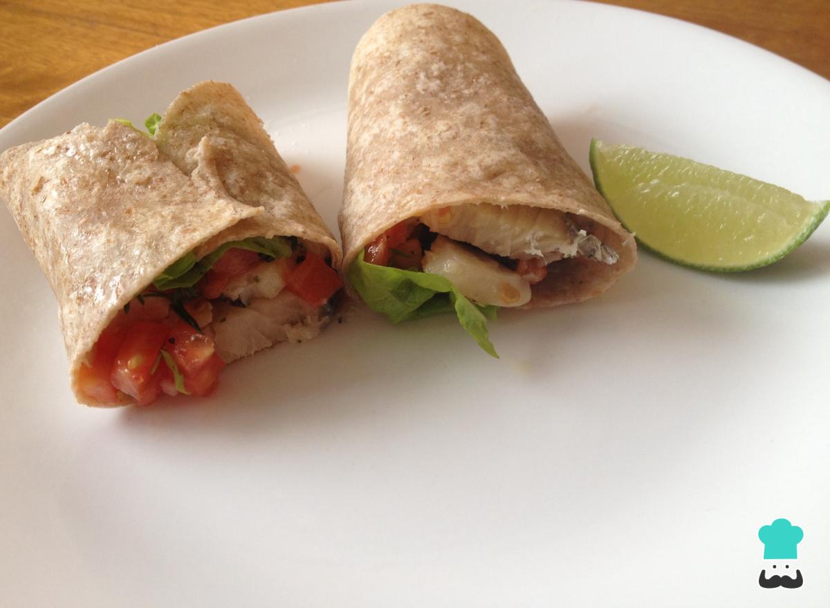 Receta de Burritos de pescado con merluza