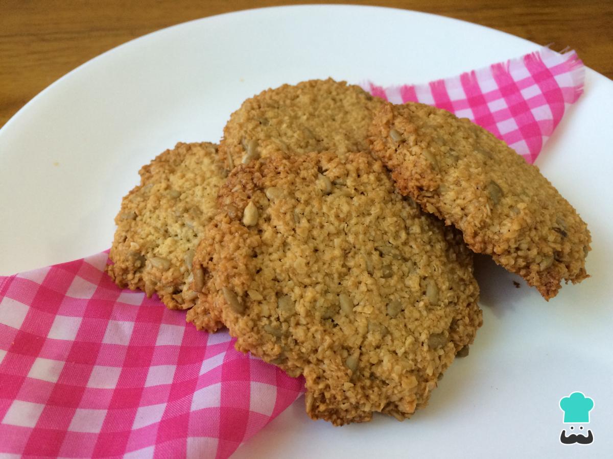 Receta de Galletas de avena y semillas de girasol