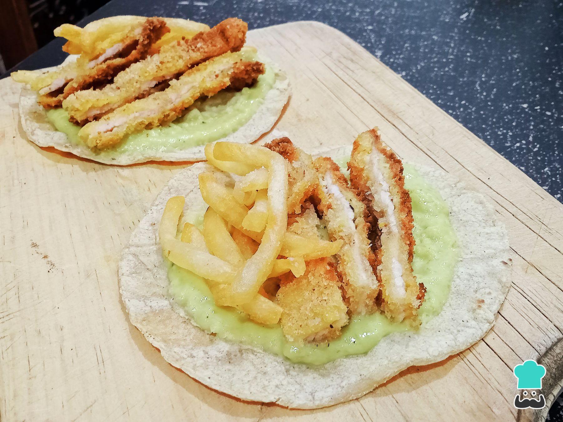 Tacos de milanesa - Receta FÁCIL