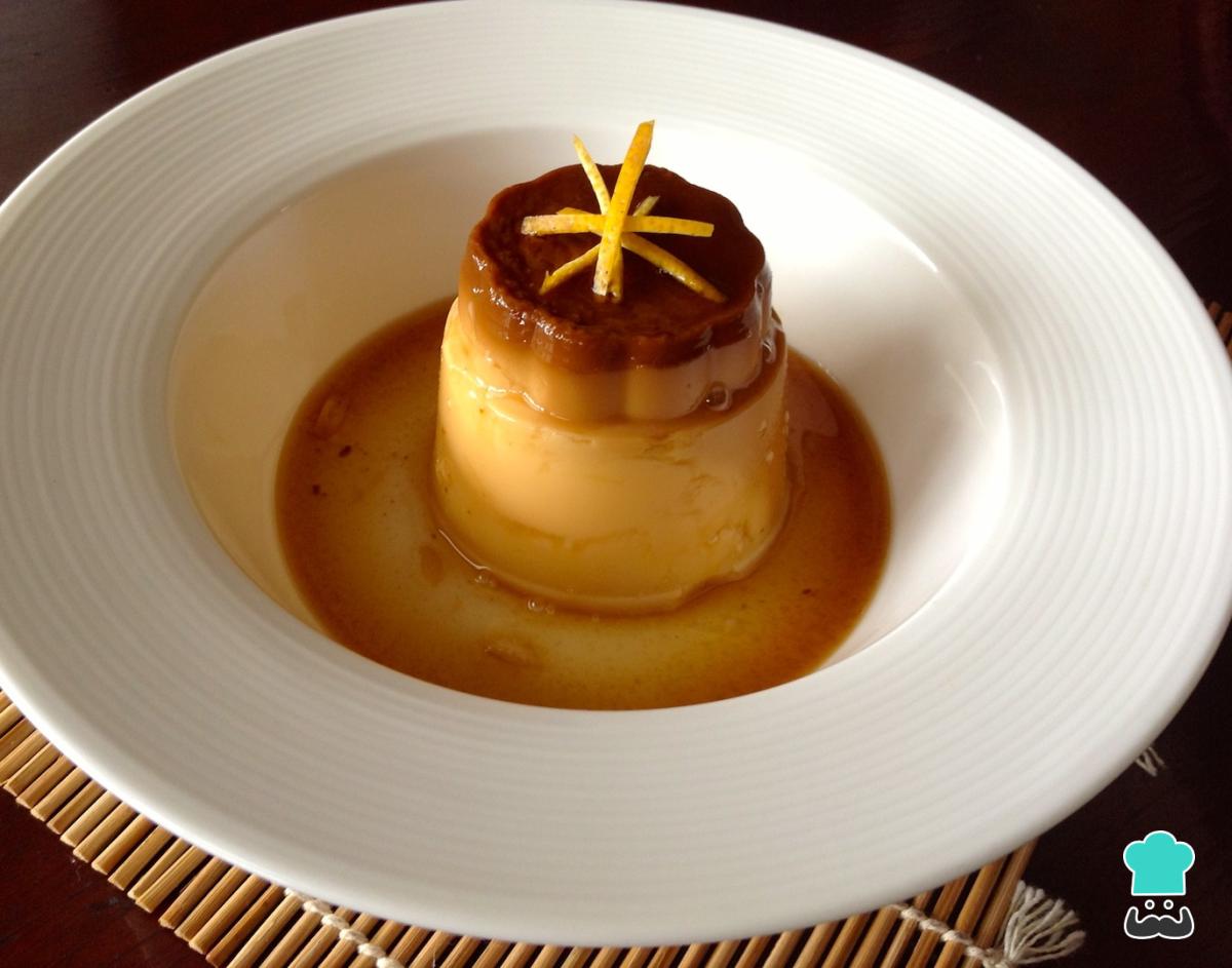 Receta de Flan de vainilla sin huevo