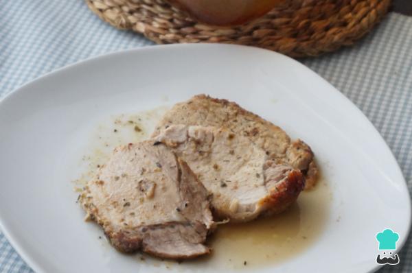 Receta de Lomo de cerdo en trozos jugoso