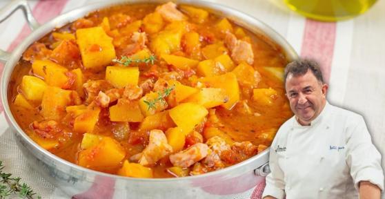 Martín Berasategui, chef: “Para que las patatas guisadas estén más sabrosas, no uses agua, sino 1,5 litros de caldo de carne y 800 g de panceta”