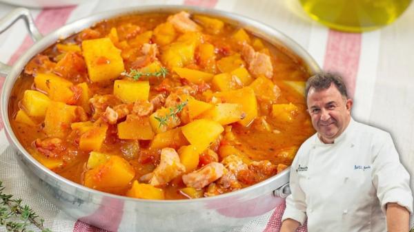 Martín Berasategui, chef: “Para que las patatas guisadas estén más sabrosas, no uses agua, sino 1,5 litros de caldo de carne y 800 g de panceta”