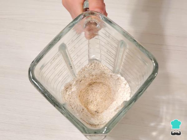 Receta de Tortitas de avena con 2 ingredientes - Paso 1