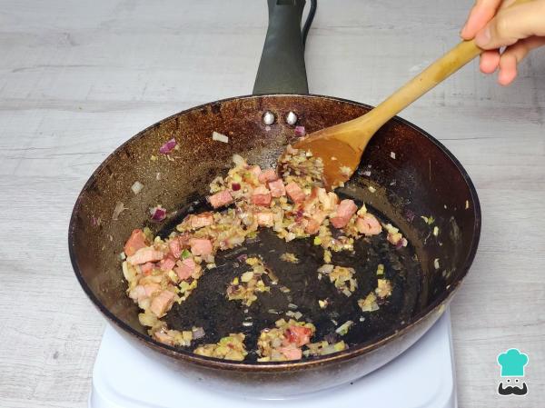 Receta de Chaufa de chancho - Paso 4