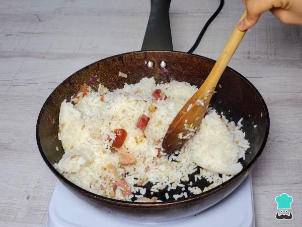 Receta de Chaufa de chancho - Paso 5