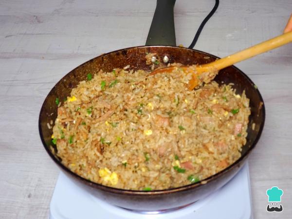 Receta de Chaufa de chancho - Paso 7