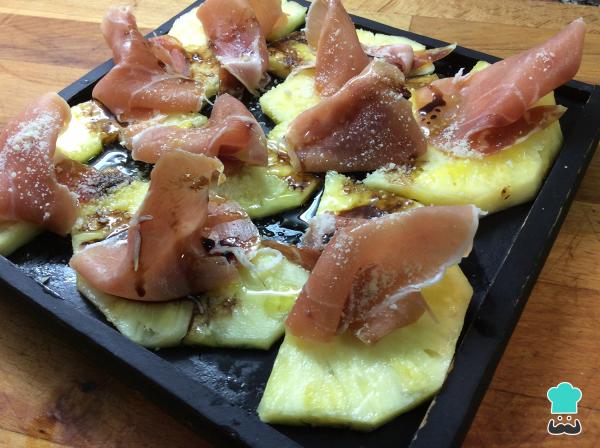 Receta de Carpaccio de piña con jamón - Paso 4