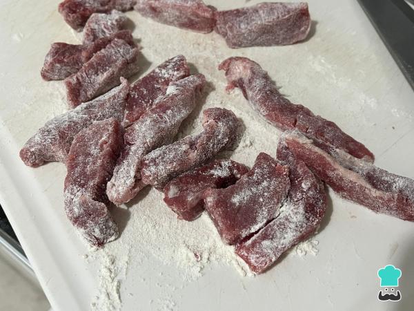 Receta de Lomo strogonoff - Paso 3