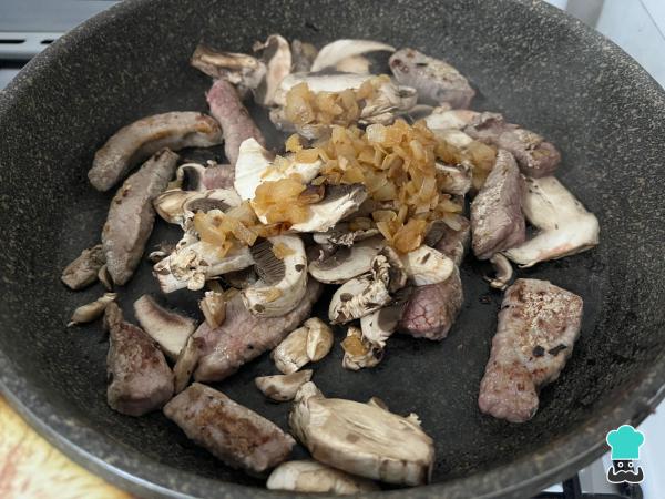 Receta de Lomo strogonoff - Paso 5